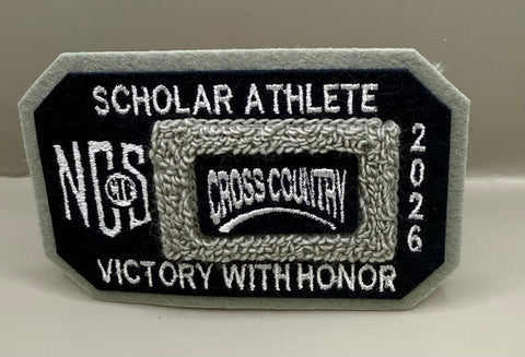 Cross Country Scholar Athlete Patch