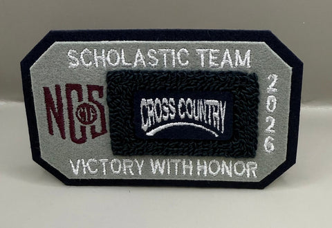 Cross Country Scholastic Team Patch