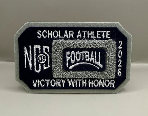 Football Scholar Athlete Patch