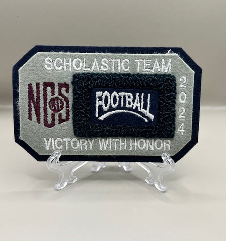 Football Scholastic Team Patch