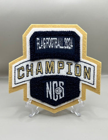 Girls Flag Football Champion Patch