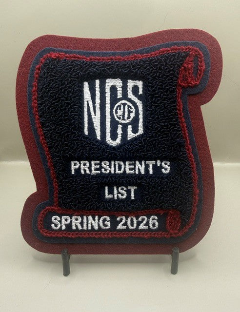 NCS President's List Scholastic Award Patch (Click on picture to