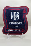 NCS President's List Scholastic Award Patch - FALL SPORTS