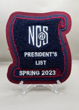 NCS President's List Scholastic Award Patch - SPRING SPORTS