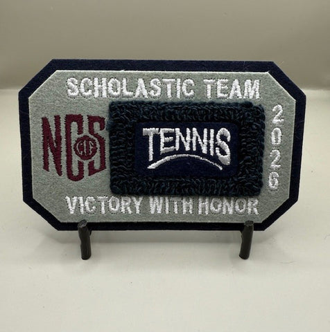 Tennis Scholastic Team Patch
