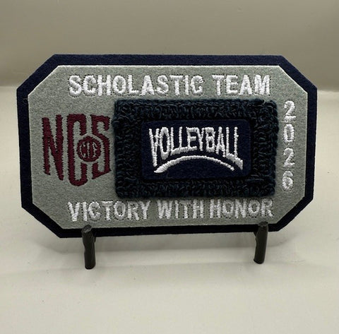 Volleyball Scholastic Team Patch
