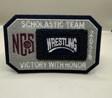 Wrestling Scholastic Team Patch