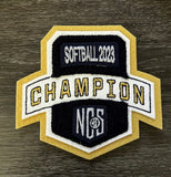 Softball Champion Patch