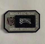 Softball Scholastic Team Patch